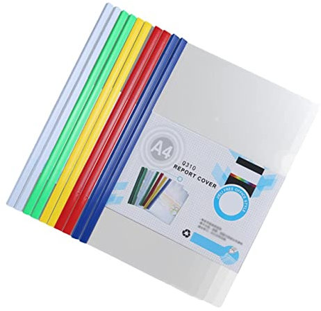 Operitacx 10St Ordnerabdeckung Werkzeuggürtelhaken Datei Buchumschlag Präsentationsordner Ordner Organizer Binder Aktenordner Schiebestangenhalter pp Bindemittel a4