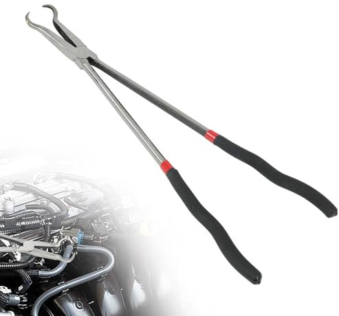Elektrotrennzange,Electrical Disconnect Pliers,11/16 Zoll Kfz-Elektrotrennzangen-Set,Rutschfeste Schlauchklemmenzange,Universal-Rohrklemmen-Reparaturwerkzeug für Autos,O-Ring-Zange (16 Zoll)