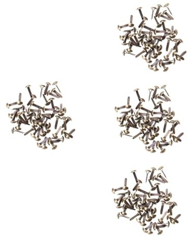 Operitacx 400stücke Elektroplattierte Brads Bronze Runde Metallklammern Für Papierarbeiten Scrapbooking Und Schmuckherstellung