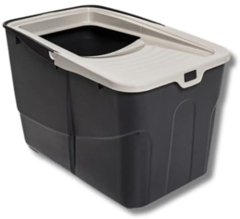 Pet's Market - Toilette lettiera per gatto Buxo Open chiusa con coperchio apribile con paletta colori assortiti 58X39X38,5