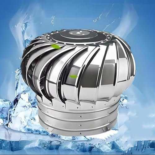 SARKEY Comignolo Girevole, Cappa Camino Girevole, Cappello Antipioggia per Canna Fumaria, Aspiratore Fumi Girevole Inox Cappello Eolico, Comignoli Girevoli, per Ventilazione(110mm/4.3in)