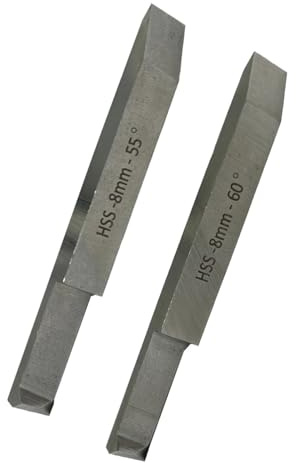 MachEl Doppelendiges Innengewinde HSS Werkzeug-Set für Drehmaschine (8 x 8 mm Schaft)