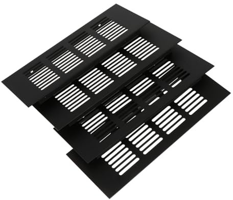 DOITOOL 4stücke Möbellüftung Lüftungsabdeckung Für Schränke Abluftöffnung Verteilung Aluminium Legierung Ventilationsgitter