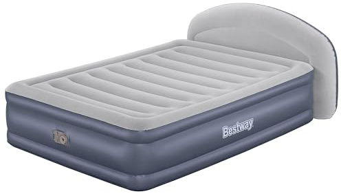 Bestway 33 Queen Air Bed with Built-in AC Pump, Tritech LoungeLux Headboard Air Mattress