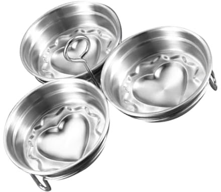 KICHOUSE 3piezas Molde Metálico Para Huevos Juego De Cocedor Huevos Utensilios De Cocina