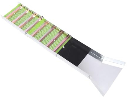 Walfront Boîte à écluse à Or Pliable et Portable, en Alliage D'aluminium, Design Compact et Léger, Longueur Dépliée de 50 Pouces, pour L'orpaillage, la Prospection et la Rivière