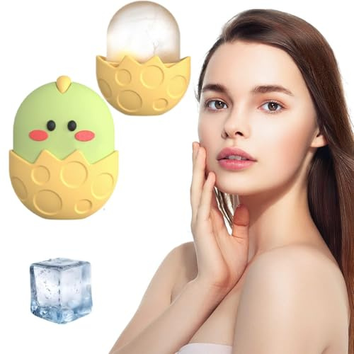 JYNVO Ice Roller Viso, Ghiaccio Viso, Rullo di ghiaccio facciale, Riutilizzabile Ice Face Roller, Ice Roller per Riduce il Gonfiore, Sollievo dal Dolore e Lesioni Minor