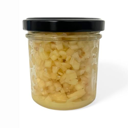 Hymor frischer lila Knoblauch gewürfelt 2x 150g Glas I.G.P. gewürfelter Ajo Morado