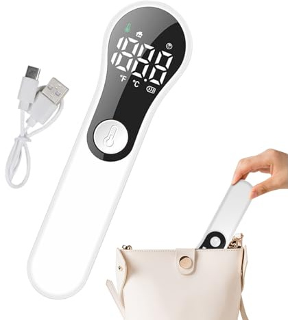 Thermomètre frontal - Thermomètre infrarouge pour appareil numérique sans avec mode frontal et objet pour usage domestique et pédiatrique