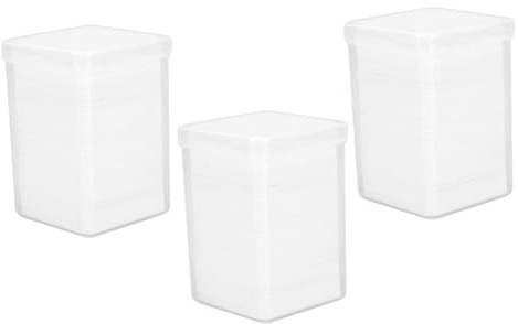LOLIPPYY Baumwoll Reinigungstücher Wimpernkleber Entferner Pads 600 Stück Wischwerkzeug für Wimpernverlängerung Reisetasche