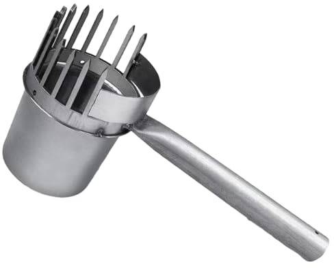 perfk Recolector de frutas, herramienta de recolección, accesorios portátiles, hierro galvanizado de rendimiento, herramienta agrícola manual