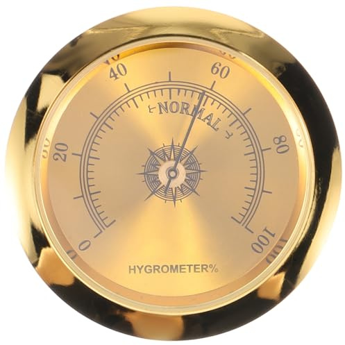 TOVINANNA Metal Guitar Hygrometer Humidity Gauge for Acoustic and Folk String Instruments Accurate Moisture Detector with Clear Analog Display Musical Instrument Humidity Monitor