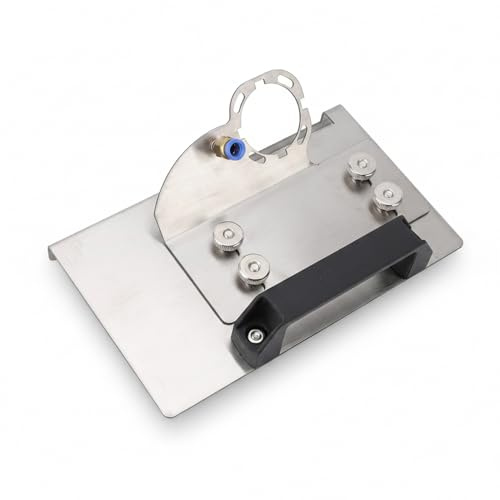Soporte para amoladora angular SustVita con soporte ajustable de acero inoxidable para amoladoras tipo 100, una herramienta de corte de chaflán para azulejos para un biselado