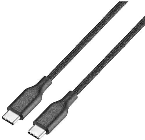 Best Buy essentials Phone Charging Cables & USB Accessories – Lightning, USB-C & USB Cables, USB Hubs & Power Accessories (USB-C to USB-C Cable, 6 ft (BLK))