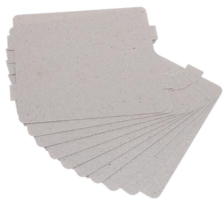 minkissy 10 Pezzi Foglio di Mica Isolante Termico per Forno a Microonde, Piastra di Copertura Guida D’onda Resistente Alte Temperature, Accessori per Riparazione Microonde Casa e Ufficio