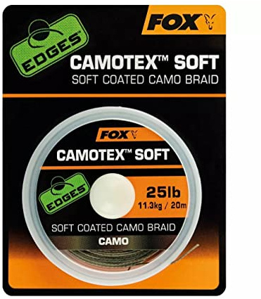Fox Camotex Soft Coated Camo Braid 20m - Vorfachschnur