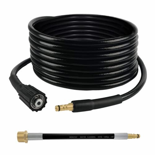 Schlauch für Kärcher Hochdruckreiniger, M22 mit Gewinde – Schnellverbindung, Quick Connect-Anschluss, Ersatzschlauch, kompatibel mit Kärcher K2 K3 K4 K5 K6 K7 (15 m)