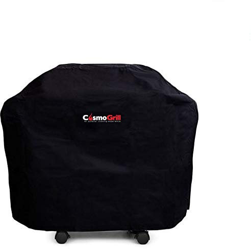 CosmoGrill BBQ Barbecue Cover 600D Oxford Fabric Cloth Heavy Duty (DUO Gas Grill+ Smoker BBQ Cover)
