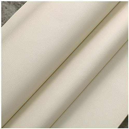 ZHJBD Stoff Kunstleder Faux Weiß PU Kunstleder Vinyl Leder Stoff Leinwand Rücken Kunstleder-Stoff Stück von 100cm x 140cm für Tasche, Hut, Schmuck, Haar Baste(Size:1.4x4m,Color:Weiß)