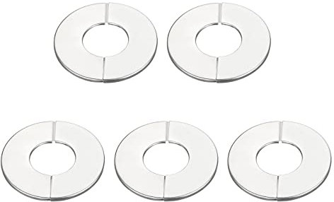 sourcing map 5 Stück Heizungsrohr, 42mm Rohrabdeckung Dekoration für Heizkörperrohre aus Edelstahl 201 Rohrverkleidung für Heizungsrohre, Heizkörper Rohrisolierung