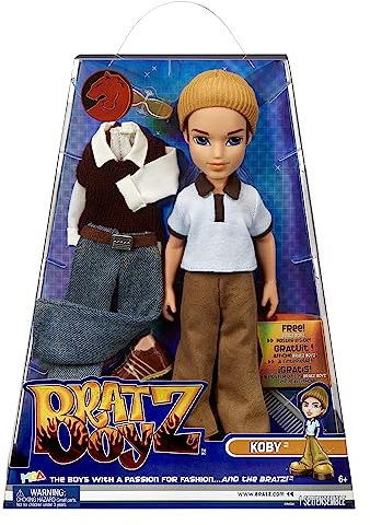Bratz Original Modepuppe Koby - Boyz Series 3 - Jungen Puppe, 2 Outfits und Poster - Für Sammler und Kinder ab 6 Jahren