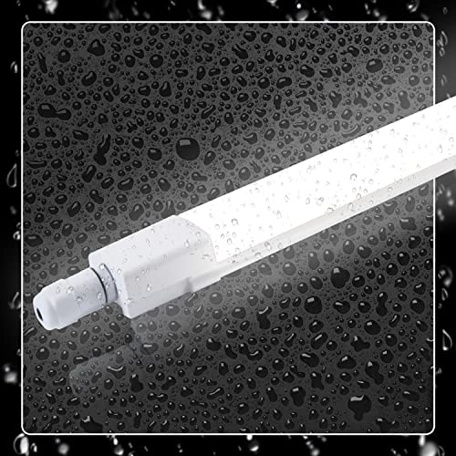 CBJKTX Feuchtraumleuchte LED 120CM Deckenlampe 36W Badezimmerlampe | Deckenleuchte IP65 Wasserfest Kellerlampe Neutralweiß 4000K Leuchtstoffröhre für Garage Werkstatt Küche Warenhaus Büro Bad