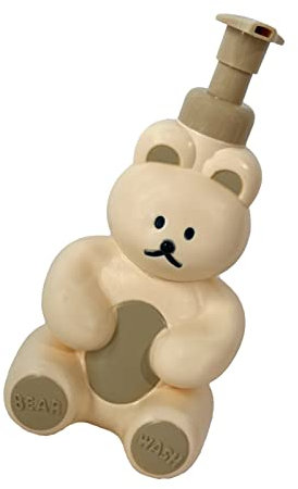 Mumusuki Schaumspender Flasche, Gesichts- und Handschaumpumpenhalter Gepresstes Design Schaumseifenspender mit Großer Kapazität (Creme Farben)