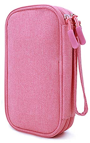 QASHA Diabetikerbedarfs-Tasche für Diabetes, Reiseetui, Organizer für Glukosemessgerät, Teststreifen, Lanzetten, Stechhilfe, Alkoholtücher, Blutzuckerüberwachungssystem, Insulinstift-Tragetasche