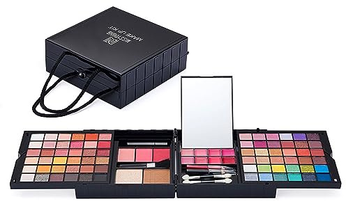 Paleta de Sombras de Ojos de 85 Colores, Paleta de Maquillaje Profesional con Brillo Mate, Eyeshadow en Polvo de Colores Larga Duración Incluyen Brillo de Labios, Corrector, Gel para Cejas y Rubor