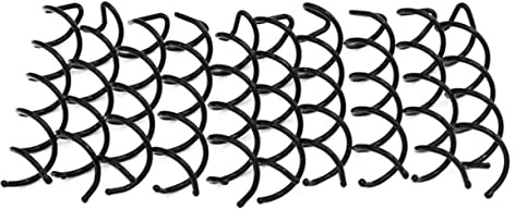 DOITOOL 10 Stück Spiral Haarnadeln aus Metalllegierung Kugelförmig Schwarz für Mittellanges bis Langes Haar Selbstgemacht Haarstyling Haarklammern für Frauen und Mädchen