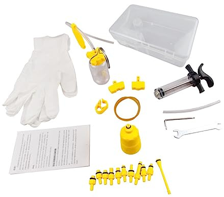 HANABASS Full Set Bike Brake Repair Tool Kit Brake Filling Tool for Mountain Bike Maintenance