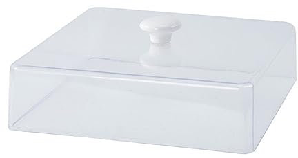 BESTOYARD Fresh Cover Square Microwave Cover 10.4 x 4 In Cheese Dome Clear Dome Lid Meal Cover Clear Container with Lid Plate Serving Covers Outdoor Screen Plates Plastic Food Microwave Bowl re-usable