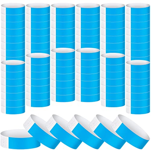 Epakh 1000 Pcs Neon Wristbands - Waterproof, Lightweight, Adhesive for Events & Parties (Blue)