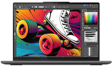 Lenovo Yoga 7 2-in-1 Gen 9 – Ordenador Portátil AI PC Convertible Táctil 14 2.8K OLED (Intel Core Ultra 7 155H, 32GB RAM, 1TB SSD, Wi-Fi 6E, Win 11 Home) Gris, Teclado QWERTY Español