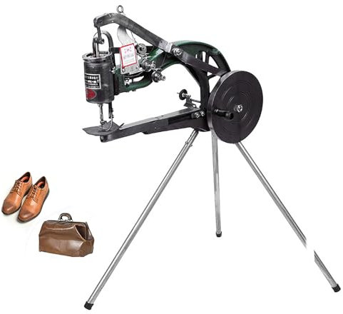 CGCSYZ Macchina per Riparare calzolai, Macchina per Cucire Industriale per Pelle con 10 Cuscinetti e Design a manovella, velocità di Cucitura Regolabile di 500 Giri/min e Funzionamento a 360° a Tut(