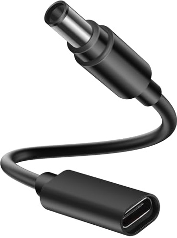 YACSEJAO USB C to DC 7.4 x 5.0 mm Adapter, 20V DC Power Cable to Type C Female Input Cable for Laptop Notebook (20cm)