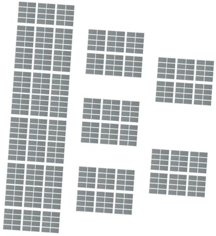HAPINARY 2000 Stk Rubbelkarten-Aufkleber leere Karten Aufkleberetiketten Billet Aufkleber-Drucker Kratzlotterie Kratzsticker rechteckige Aufkleber Lottoschein-Scratcher-Tool Papier Silver