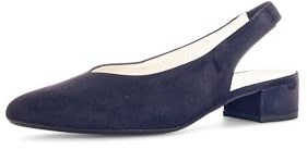 Gabor Damen Slingpumps, Frauen Absatzschuhe,Ausgehschuhe,Abendschuhe,Court Shoes,Slingback,knöchelriemchen,Atlantik (bezogen),40 EU / 6.5 UK