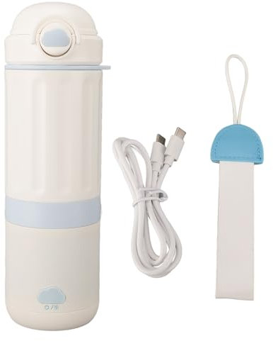Fdit Bouilloire électrique Portable, Bouteille D'eau de Voyage à Double Couche pour Lait maternisé, avec Batterie Rechargeable de 13 500 MAh, Idéale pour une Utilisation en Extérieur