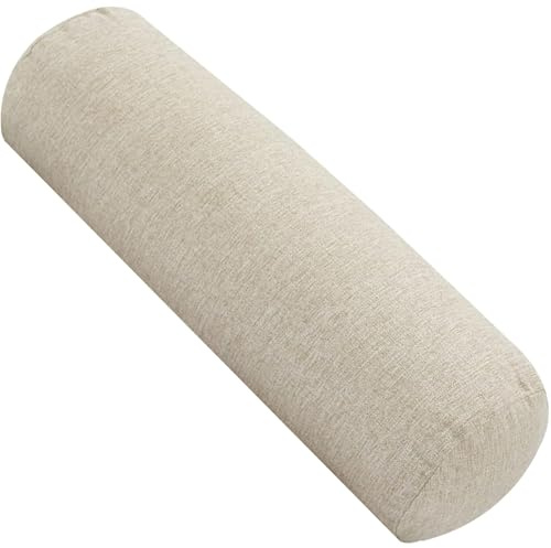 Hoowarm Rollenkissen Nackenrolle 45/60/80/100/120cm Nackenkissen Multifunktional Nackenrollenkissen abnehmbar Rohrkissen Knierolle Dekokissen für Betten und Sofas Yoga(Color 3,20x80cm/7.8x31.5)