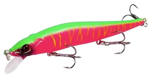 AMZfishing® Messeneuheit 2025 Bite Boss 115 Wobbler 11,5cm/14gr. | Wobbler Hecht | Wobbler Zander | Hecht Wobbler | Crankbait | Wobbler groß (e: rot/grün)