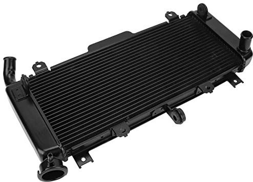 Brilluxa Radiator Oil Cooler, Engine Cooling Unit, Compatible with Ninja 400 2018-2021, Motorcycle Metal Radiator Replacement, Oil Cooling System Assembly
