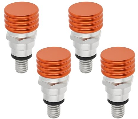 EMSea 4 Stück M4 X 0,7 Mm Gabel-Entlüftungsventile Kompatibel mit KTM XC EXC EXCF XCW SX SXF MXC