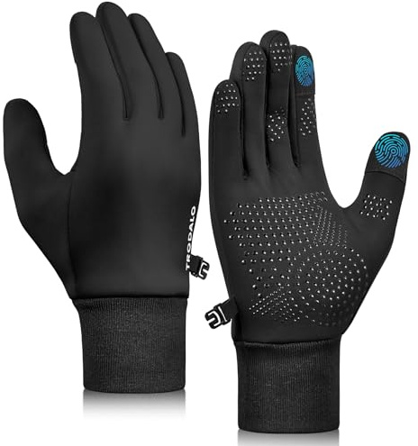 Trodalo Kids Winter Gloves Touchscreen Anti-Slip Soft Warm Gloves for Boys Girls Aged 4-10 Years Cycling Running Soccer