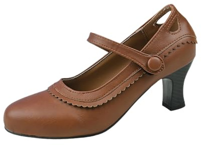 2026 Zapatos de danza modernos para mujer, zapatos de baile para interiores, zapatos de baile cuadrados, estándar nacional, zapatos de baile, marrón, 43 EU