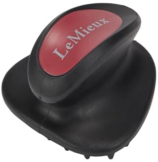 LeMieux Brosse de massage ergonomique avec manche noir