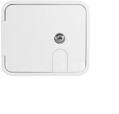 Passacavo per camper ABS resistente alle intemperie apertura 180° impermeabile porta di accesso per elettricità stoccaggio acqua camper furgone roulotte bianco