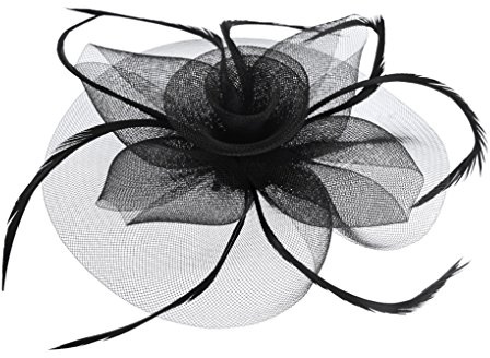 Braut Fascinator Blumen Netz Kopfschmuck Damen Haar Clip Hut Haarschmuck Kopfbedeckung für Party Kirche Hochzeit Cocktail