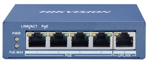 Hikvision 4 Poe 1000M + 1 1000M