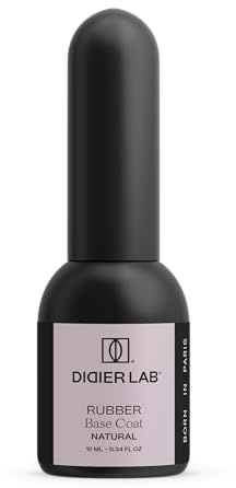 DIDIER LAB Premium Rubber Base Gel Natural 10ml - LED UV Nagellack Nude - HEMA und TPO-freie - Unterlack für Nägel - Nail Polish - Base Coat Gel Nagellack -2in1 UV Lack für Maniküre